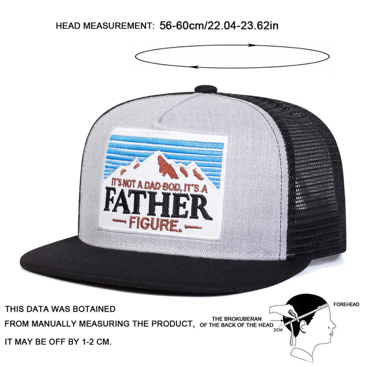 Unisex "It's A FATHER" Embroidered Hip-Hop Net Hat - Image 4