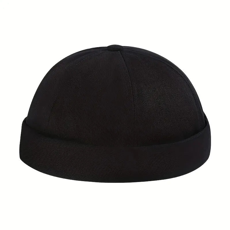 Vintage Brimless Dome Cap – Unisex Adjustable Cotton Melon Beanie for Hip Hop & Streetwear - Image 7