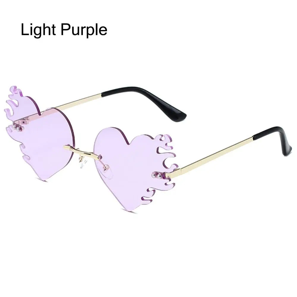 Diamond-Shaped Rimless Sunglasses – Unisex Vintage Streetwear UV400 Eyewear - Image 7