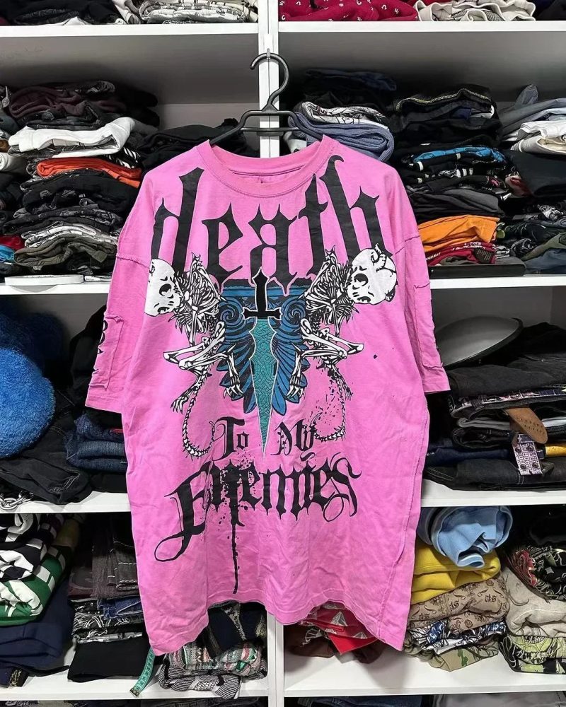 2000s Affliction-Style Graphic T-Shirt – Retro Punk Hip Hop Oversized Tee for Men - Image 14