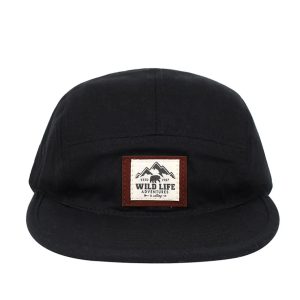 WILD LIFE Cotton 5-Panel Baseball Cap – Adjustable Snapback Hat for Men & Women