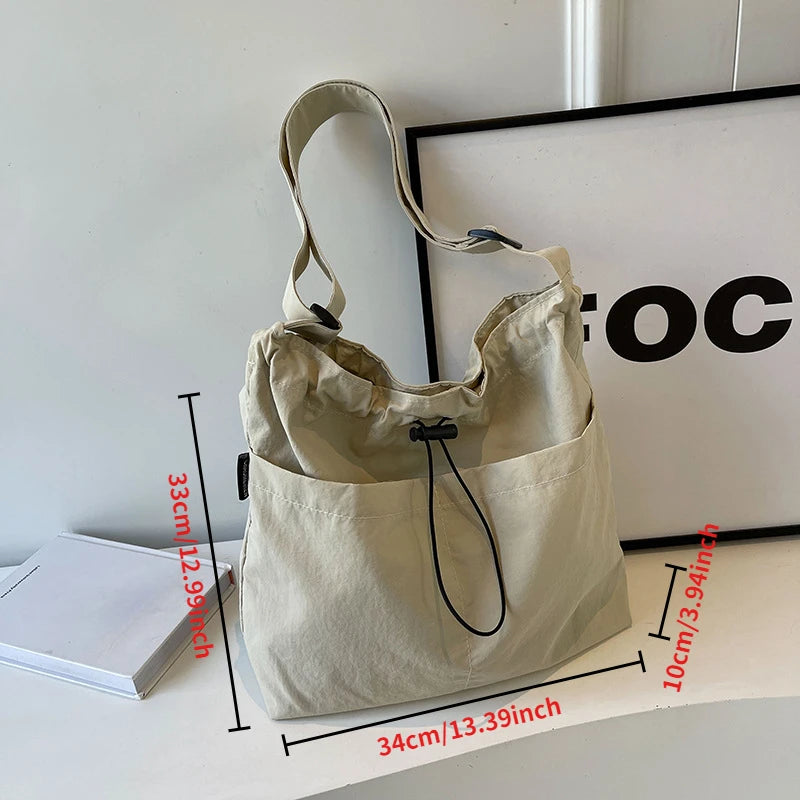 Large-Capacity Nylon Tote Crossbody – All-in-One Commuter Shoulder Bag - Image 2